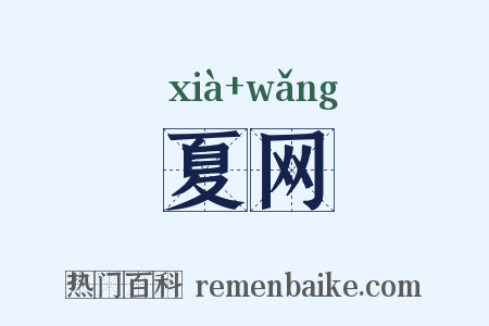 夏网是什么意思的图片